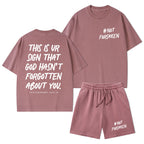 Not Forsaken Christian Washed T-Shirt & Shorts