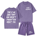 Not Forsaken Christian Washed T-Shirt & Shorts