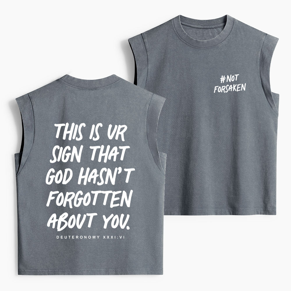 Not Forsaken Christian Women's Washed Tank Top