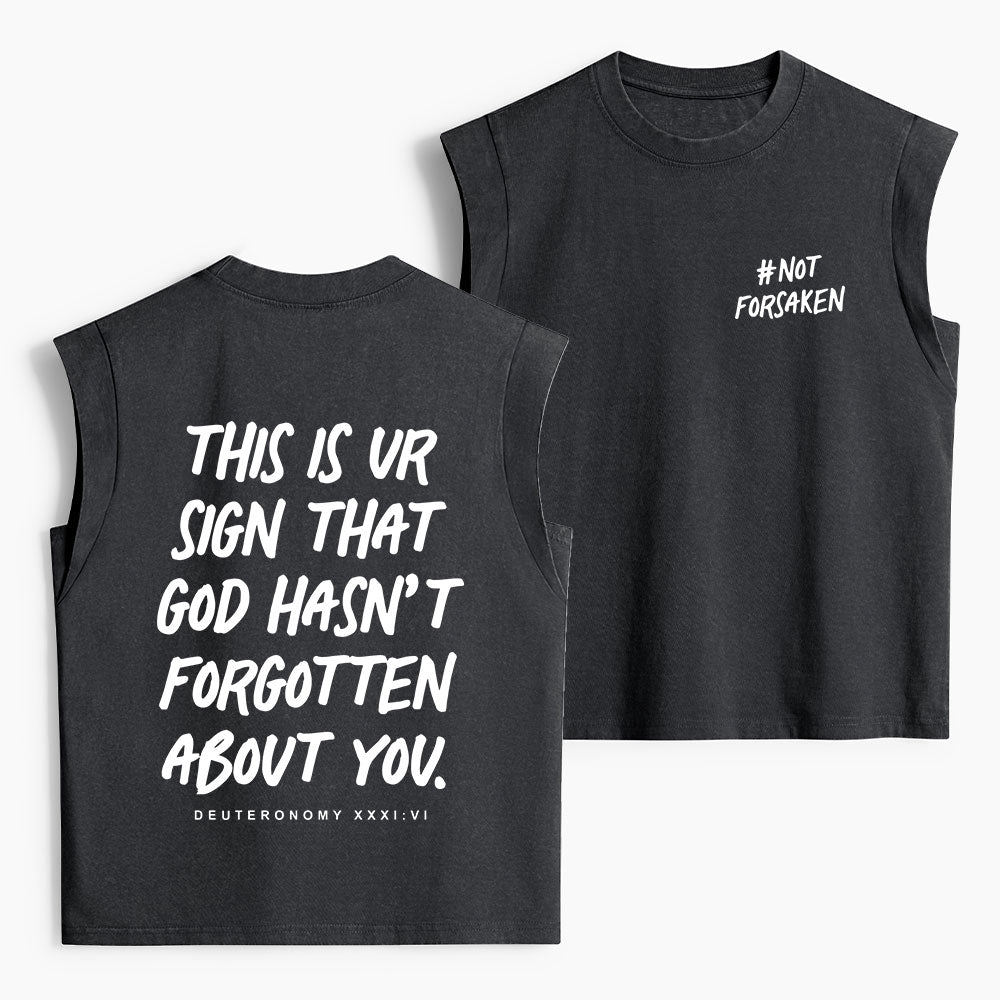 Not Forsaken Christian Women's Washed Tank Top