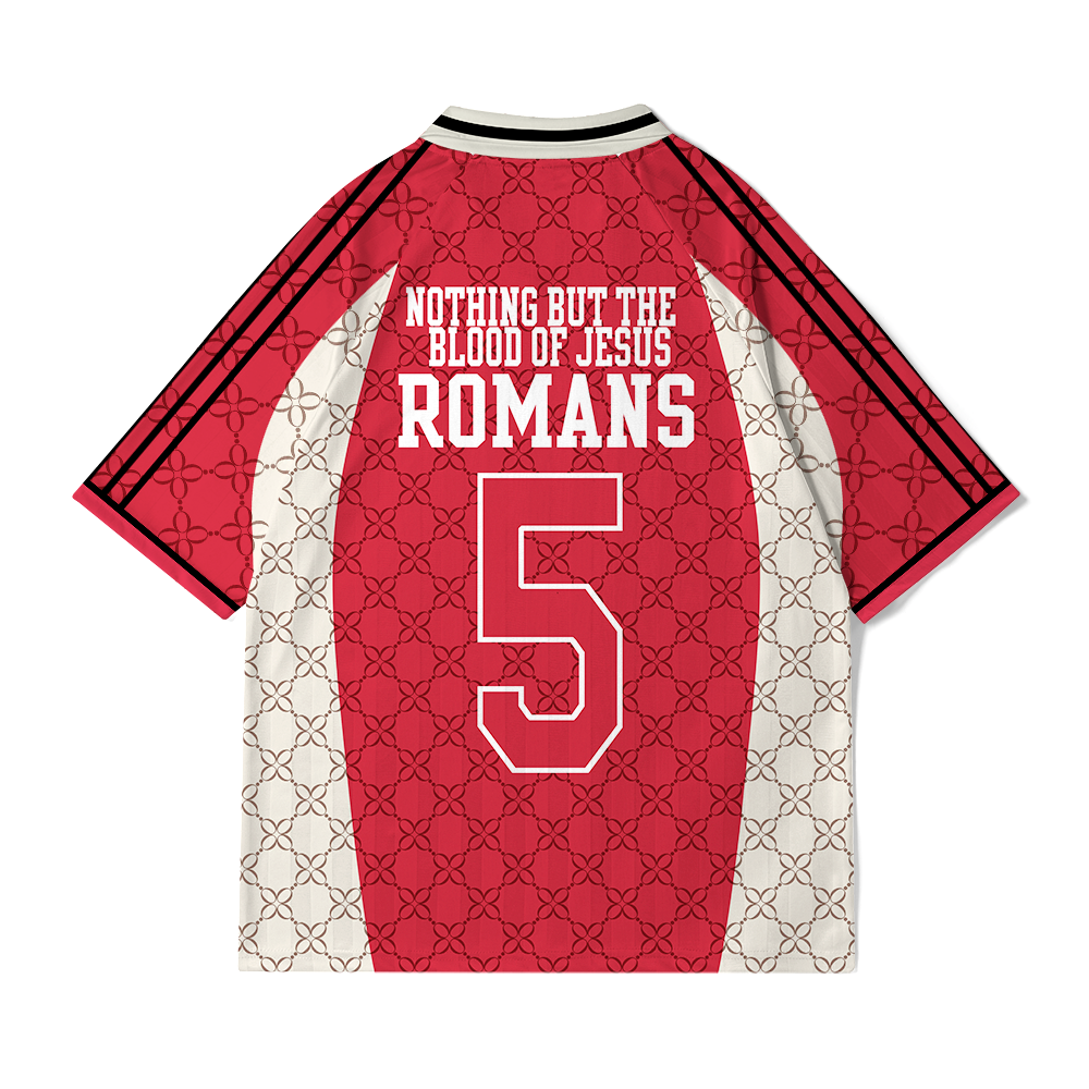 Nothing But The Blood Of Jesus Christian Collar Jersey