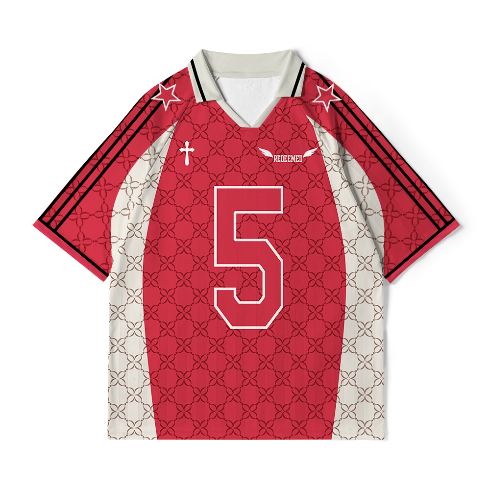 Nothing But The Blood Of Jesus Christian Collar Jersey