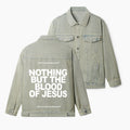 Nothing But The Blood Of Jesus Christian Denim Jacket