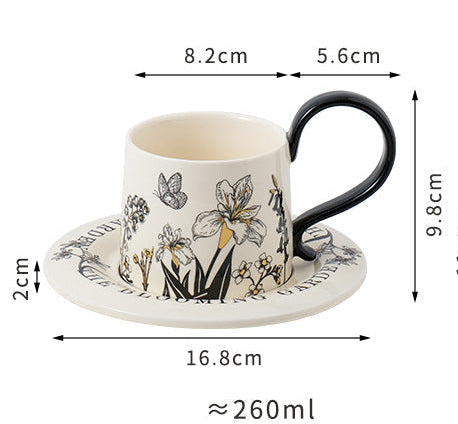 Artistic Ceramic Coffee Cup Set