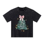 Oh Come Let Us Adore Him Kid Washed T-Shirt