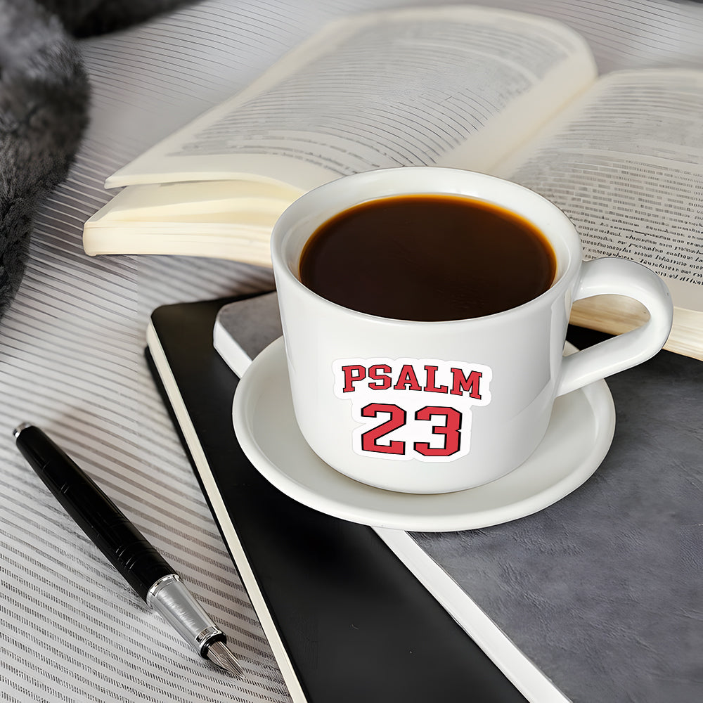 PSALM 23 Christian Stickers