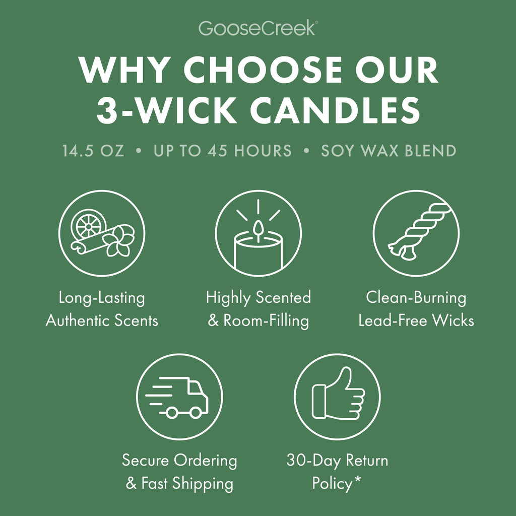 Patchouli Leaves 3-Wick Candle