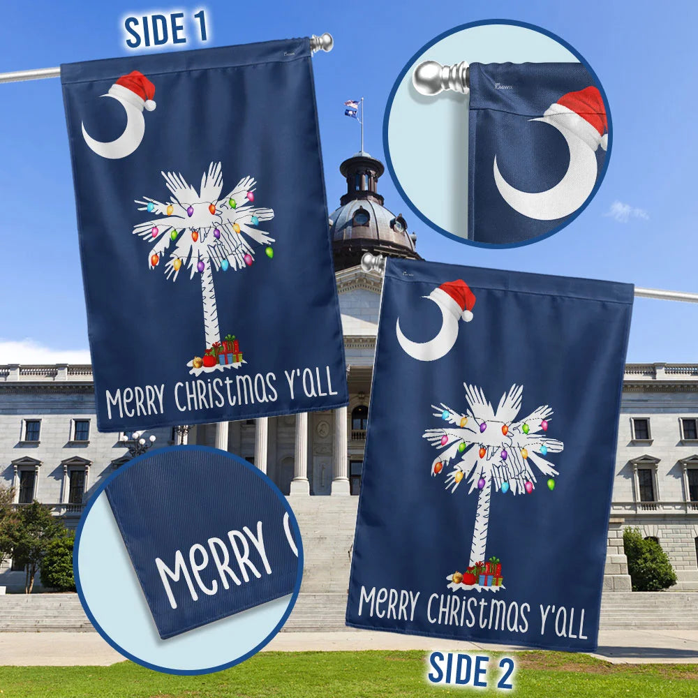 South Carolina Christmas Flag