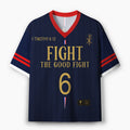 Personalized Fight The Good Fight Christian Mesh Jersey