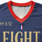 Personalized Fight The Good Fight Christian Mesh Jersey