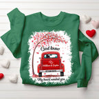 Personalized God Know My Heart Needed You Christian Couple Sweatshirt