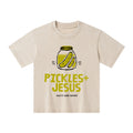 Pickles And Jesus Christian Kid Washed T-Shirt