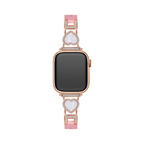 Love Sparkling Leather Watch Band for Apple Watch