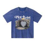 Plot Twist He Lives Christian Kid Washed T-Shirt
