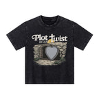 Plot Twist He Lives Christian Kid Washed T-Shirt