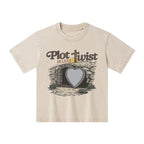 Plot Twist He Lives Christian Kid Washed T-Shirt
