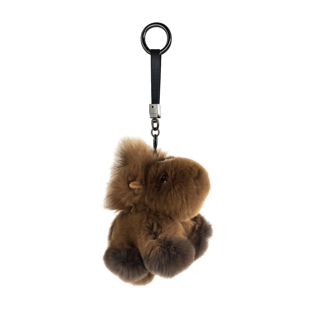 Lydilu Purse Charm Furry Horse Brown