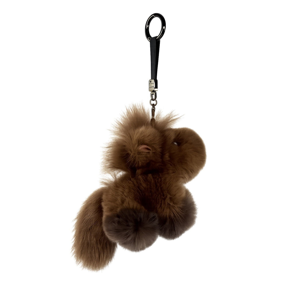 Lydilu Purse Charm Furry Horse Brown