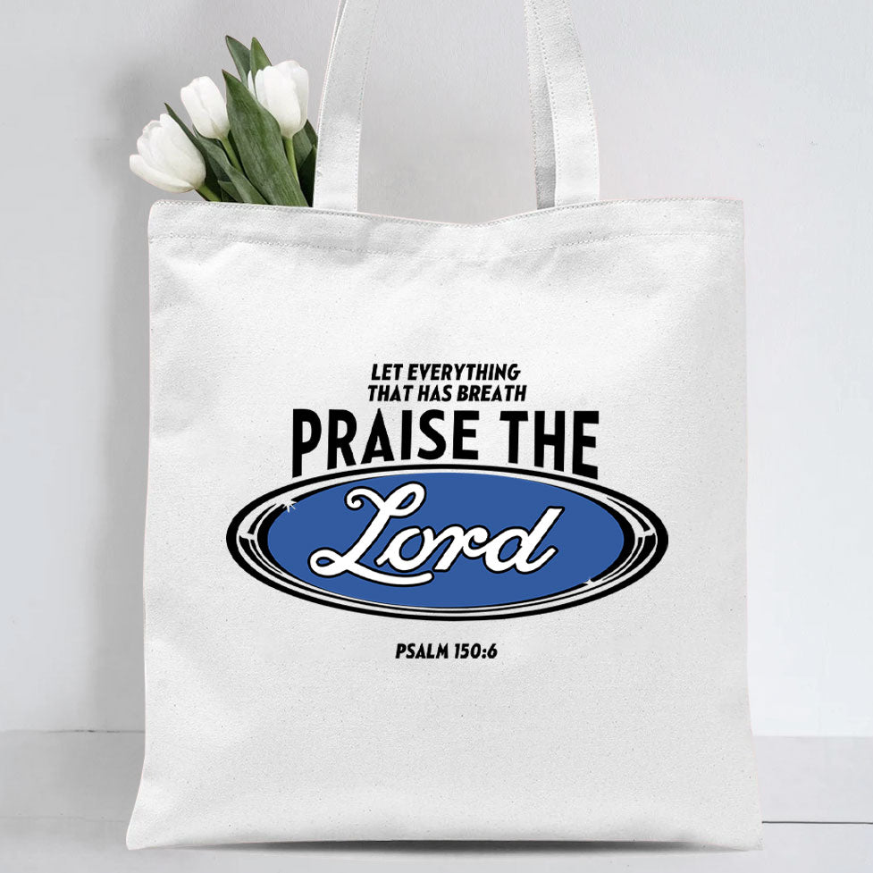 Praise The Lord Christian Canvas Tote Bag