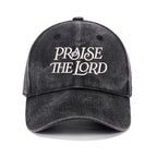 Praise The Lord Christian Couple Washed Hat