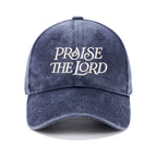Praise The Lord Christian Couple Washed Hat