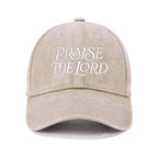 Praise The Lord Christian Couple Washed Hat