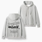 Praise The Lord Christian Fleece-Lined Full-Zip Hoodie