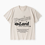 Praise The Lord Christian Washed V-Neck T-Shirt