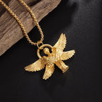 Praying Angles Cross Necklace