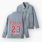 Psalm 23 Christian Denim Jacket