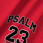 Psalm 23 Red Christian Mesh Jersey Tank Top