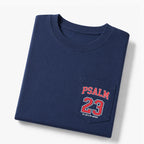 Psalm 23 Christian Unisex Pocket T-Shirt
