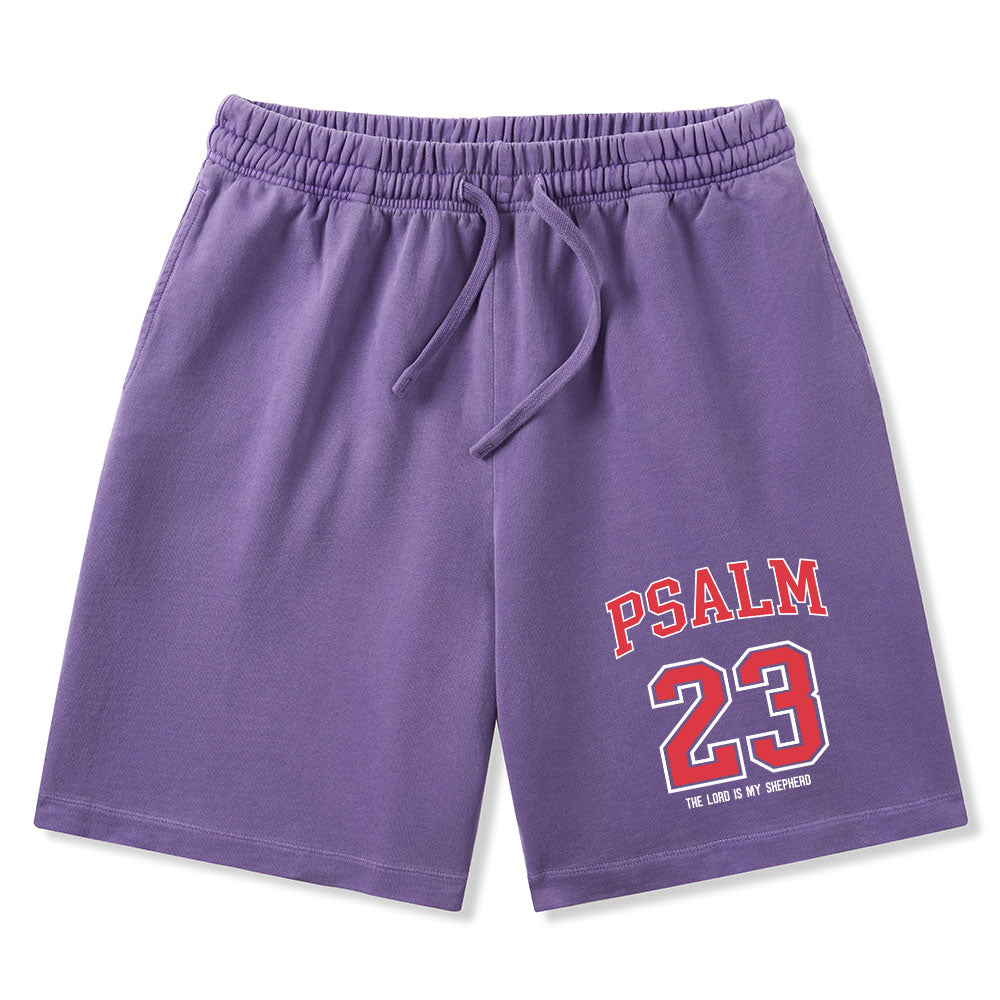 Psalm 23 Christian Washed Shorts