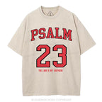 Psalm 23 Christian Washed T-Shirt