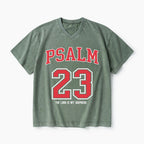 Psalm 23 Christian Washed V-Neck T-Shirt