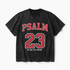 Psalm 23 Christian Washed V-Neck T-Shirt