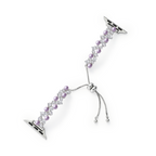 Platinum Plated Lavender Dream Watch Band for Apple Watch