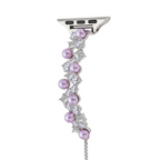 Platinum Plated Lavender Dream Watch Band for Apple Watch