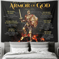 Put on the Full Armor of God Tapestry for Christian