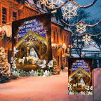 For Unto You Is Born This Day A Savior Who Is Christ The Lord Christmas Flag