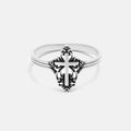 Retro Cross Christian 925 Sterling Silver Ring