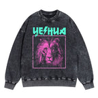 Retro Lion Yeshua Christian Sweatshirt