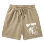 Retro Lion Yeshua Christian Washed Shorts
