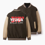 Roaring Lion Of Judah Christian Color Block Baseball Jacket