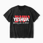 Roaring Lion Of Judah Christian Washed V-Neck T-Shirt
