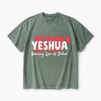 Roaring Lion Of Judah Christian Washed V-Neck T-Shirt