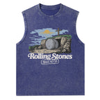 The Stone Was Rolled Away Sine AD 33 Christian Washed Tank Top