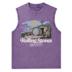 The Stone Was Rolled Away Sine AD 33 Christian Washed Tank Top
