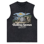 The Stone Was Rolled Away Sine AD 33 Christian Washed Tank Top