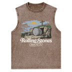 The Stone Was Rolled Away Sine AD 33 Christian Washed Tank Top